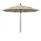 California Umbrella 11' Black Aluminum Market Patio Umbrella, Sunbrella Beige 194061333341 - alternate 1